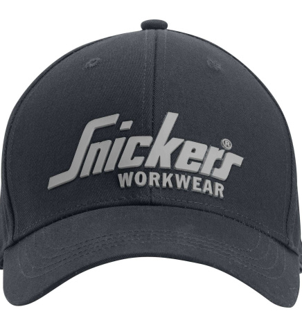 Šiltovka s 3D logom Snickers Workwear čierna
