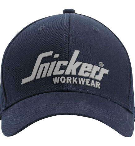 Šiltovka s 3D logom Snickers Workwear modrá