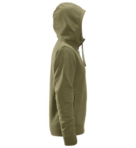 Mikina AllroundWork s kapucňou khaki