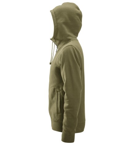 Mikina AllroundWork s kapucňou khaki