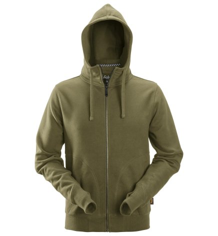 Mikina AllroundWork s kapucňou khaki
