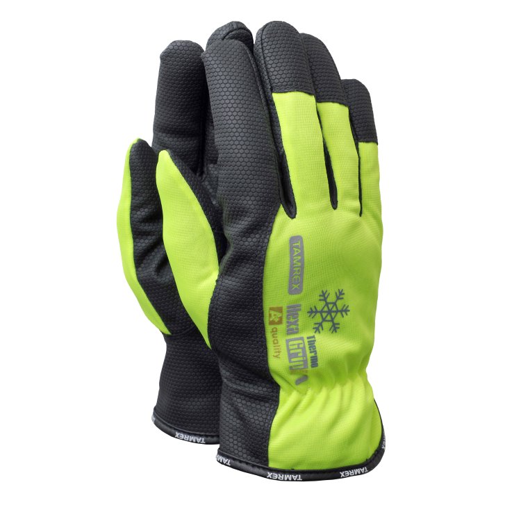 Reflexné rukavice Tamrex HexaGrip Thermo Hi-Vis